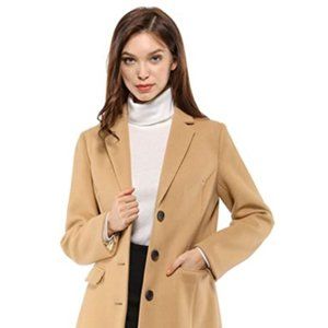 Women's Single Breasted Outwear Winter Coat